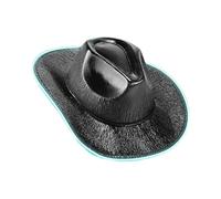 CLSSLVVBN Cappello da cowboy con LED lampeggiante, accessorio divertente per tutti coloro che amano ballare e le feste a tema. Brillante, luminoso, cappello da