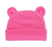 CLSSLVVBN Cappello da neonato Solid Keep Multi-funzionale Elastico Ragazze Ragazzo Cappelli Infant Bonnet Cappellini per bambini per la Primavera Inverno, Rosa rossa