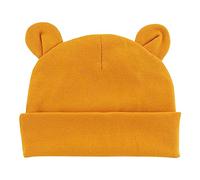 CLSSLVVBN Cappello da neonato Solid Keep Multi-funzionale Elastico Ragazze Ragazzo Cappelli Infant Bonnet Cappellini per bambini per la Primavera Inverno, Giallo Zenzero