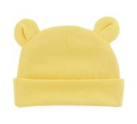 CLSSLVVBN Cappello da neonato Solid Keep Multi-funzionale Elastico Ragazze Ragazzo Cappelli Infant Bonnet Cappellini per bambini per la Primavera Inverno, Giallo