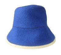 CLSSLVVBN Cappello da sauna in feltro di lana per bagni russi. Mantiene la testa fresca durante le sessioni di sauna. La sua leggerezza consente indossarlo senza accorgersi, blu