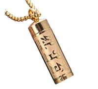 CLSSLVVBN Collana con ciondolo a forma di urna commemorativa, gioiello Per unico con portacenere per conservare i ricordi vicino al cuore ogni giorno, contenitore per la conservazione