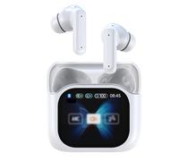 CLSSLVVBN Cuffie intrauricolari ad definizione con porta di ricarica USB di tipo C per le delizie del museo. Cuffie con schermo, comode da indossare. intrauricolari, Bianco