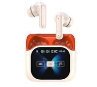 CLSSLVVBN Cuffie intrauricolari ad definizione con porta di ricarica USB di tipo C per le delizie del museo. Cuffie con schermo, comode da indossare. intrauricolari, Carne Arancione