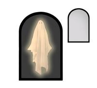 CLSSLVVBN Decorazioni a specchio per Halloween: aggiungi Per eleganza alle decorazioni con Be Ghosts Room Decor, mistiche con fantasmi, Luce calda circolare, 50 * 30 * 2.2 cm