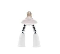 CLSSLVVBN E27 Splitter 3A Regolabile 60W Portalampada Portalampada Sostituzione Adattatore Luce Miglioramento Conversione Del Supporto, 1 a 2