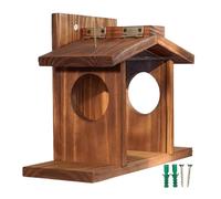 CLSSLVVBN Mangiatoia per scoiattoli, mais, arachidi, per esterni, invernale, porta gioia agli amanti degli animali, sempre alla ricerca di una soluzione semplice, mangiatoia