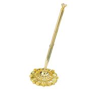 CLSSLVVBN Penna a sfera per scrivania per ospiti di ricevimenti di nozze, per ufficio, eventi, banchetti, piccola pietra dorata, Piccola pietra d'oro, 19x6.4x0.18 cm