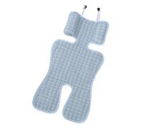 CLSSLVVBN Protezione traspirante per seggiolino per bambini, comfort estivo per bambini, riduce la sudorazione, rivestimento in poliestere rinfrescante per seggiolino per bambini, blu+grigio