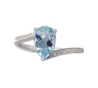 CLSSLVVBN Squisito anello di fidanzamento a forma di goccia d'acqua a forma lacrima Anello da donna Fede nuziale romantica per la quale darà sicuramente un'impressione memorabile e sarà amato da altri