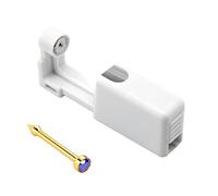 CLSSLVVBN Strumento per piercing all'orecchio portatile per piercing al naso Orecchini per gioielli fai-da-te Accessorio per piercing alla vite prigioniera per la casa professionale, Blu d'oro