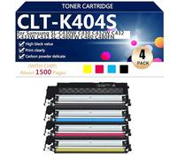 CLT-K404S Cartouche de Toner Compatible de Remplacement pour CLT-K404S CLT-C404S CLT-M404S CLT-Y404S Haute Capacité pour Samsung SL-C430W C430 C432W C432 C433W C433 Imprimante,BCMY-1 set