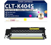 CLT-K404S Cartucce Toner di Ricambio CLT-K404S CLT-C404S CLT-M404S CLT-Y404S Compatibile per Samsung SL-C430W C430 C432W C432 C433W C433 SL-C480FW C480 C480FN C480FW Stampanti,Yellow-1 pack