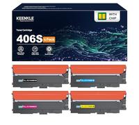 CLT-K406S P406S 406C - Toner multipack compatibile con Samsung CLT-P406C CLT-K406S per Samsung Xpress CLX 3305 CLP-365 Toner C460W C410W CLP-360 CLP-365W CLX-3305FN CLX-3305W CLX-30 W CLX-305W CLX
