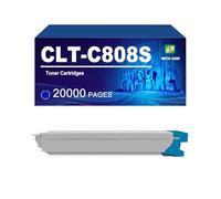 CLT-K808S CLT-C808S CLT-Y808S CLT-M808S Cartucce Di Toner Compatibili Con Le Stampanti Per Samsung MultiXpress X4300LX X4250LX X4220RX, Toner Ad Alta Capacità,Cyan-1 Pack