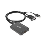 CLUB 3D ADAPTADOR VGA + USB-A HDMI 0,6M M/H RETAIL