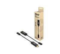 CLUB3D CAC-1333 cavo e adattatore video 0,22 m HDMI tipo A (Standard) USB tipo-C Nero