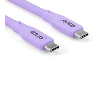 Club 3D CAC-3004 Lifestyle - Cavo USB-C PD 240 W, 20 Gbps, 2 m, Colore: Lilla