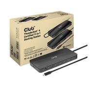CLUB3D CSV-1581 replicatore di porte e docking station per laptop Thunderbolt 4 Nero