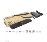 Club 3D Dockingstation USB-C 2x HDMI DP USB 3.2 Ethernet Schwarz