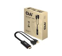 CLUB3D HDMI 20 TO DISPLAYPORT 12 4K60HZ HDR M/F ACTIVE ADAPTER Nero