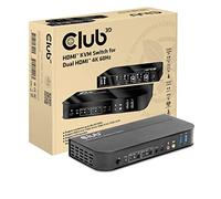 CLUB 3D KVM SWITCH 4K60HZ 2X HDMI HDMI/2XUSB/AUDIO RETAIL