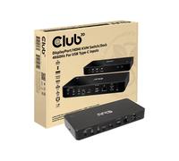 Club 3D Kvm Switch 4K60Hz 2x Usb-C- Hdmi DP 3xUSB 2xUSB-C LAN Kvm CSV-1585