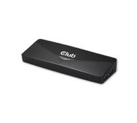Club 3D SenseVision Docking Station USB 3.0 4K Nera Con Presa Cuffie