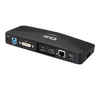 CLUB3D DOCKING STATION SENSEVISION USB 3.0 TO 4K HDMI/DVI/GIGABIT ETHERNET/ AUDIO 2.1ch / MIC Quantita min. 1