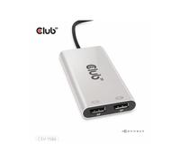 5235952 CLUB3D ADATTATORE THUNDERBOLT 3 A DUAL DISPLAYPORT 4K60HZ