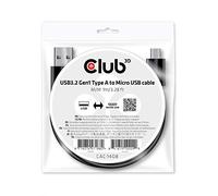 Club 3d Usb 3.2 TyP-A Auf Micro Usb Kabel 1m St./st. Schwarz