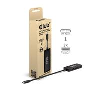 Club 3D USB-C® a Triple DisplayPort™ MST Hub Docking Station 4K 60Hz