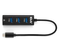 Club 3D Usb Typ-C 3.2 Gen1 auf 3 Port Typ-A Hub con Gigabit La CSV-1549