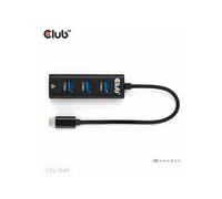 Club 3D Usb Typ-C 3.2 Gen1 auf 3 Port Typ-A Hub con Gigabit La CSV-1549