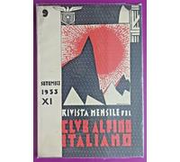 CLUB ALPINO ITALIANO RIVISTA MENSILE N.9 DEL 1933-N.9172