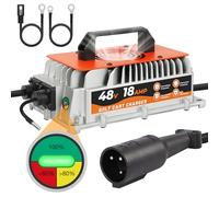 Club Car Caricabatteria per carrello da golf 48 Volt 1250 W 3-6 ore di ricarica completa cavo da 3 m con carica trucchi, batteria al piombo acido