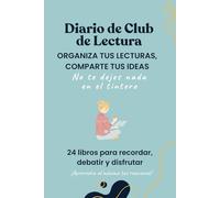 Club de Lectura Diario: Diario Para Registrar y Comentar Tus Libros En El Club De Lectura: 24 Libros En Total | Blanco y Negro