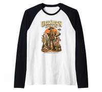 Club degli Esploratori Retro di Specie Sconosciute Maglia con Maniche Raglan