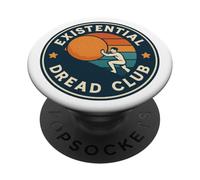 Club del terrore esistenziale - Filosofia divertente Sisifo PopSockets PopGrip Adesivo