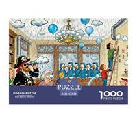 Club dell'Osservazione delle Nuvole Puzzle in Legno Impermeabile DIY Puzzles Da 1000 Pezzi Regali Per Adulti Colorati Per Decorazioni Domestiche