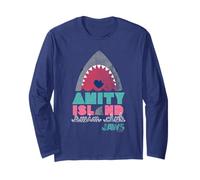 Club di Nuoto Jaws Amity Island Shark Art Maglia a Manica