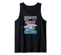 Club di Pesca sulla Spiaggia di Ocean City Shark Maryland Canotta