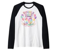 Club Dieci e Favolose Grafiche Arcobaleno Pastello A Doppia C Maglia con Maniche Raglan