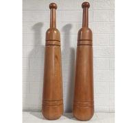 Club indiani professionali in legno massello, ideali per l'allenamento delle spalle e vari allenamenti, una coppia