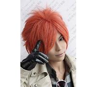 Club ospitante delle scuole superiori di Ouran.Hikaru Hitachiin.599. Parrucca cosplay anime rossa a pelo corto rosso arancione, cos parrucca + cappuccio parrucca come da foto