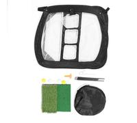 Club Practice Net All in 1 Home Hitting Aid Net for Backyard Driving Chipping Swing Training with Mat Balls Tee Bag