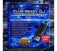 CLUB READY DJ BASIC Pendrive USB 64GB Chiavetta Musica DJ 80-90-2000 2025 LISTE