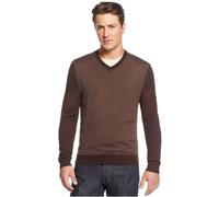 Club Room Uomo Lana Merino a Spina di Pesce Maglione Pullover