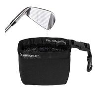 Club Scrub Borsa per la pulizia di mazze da golf e palline da golf, fodera impermeabile con tecnologia Clean Face, esterno in neoprene perfettamente asciutto, clip staccabile, lavabile in lavatrice,