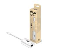 Club3D adattatore USB-C a RJ-45 Bianco 0,19 m 10/100/1000 Mbit/s